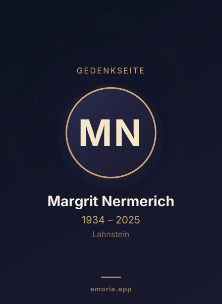 Gedenkportrait von Margrit Nermerich