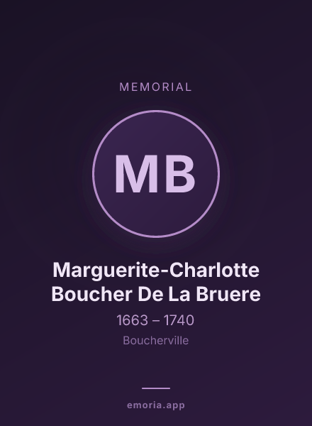 Memorial portrait of Marguerite-Charlotte Boucher De La Bruere
