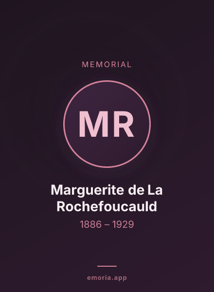 Memorial portrait of Marguerite de La Rochefoucauld