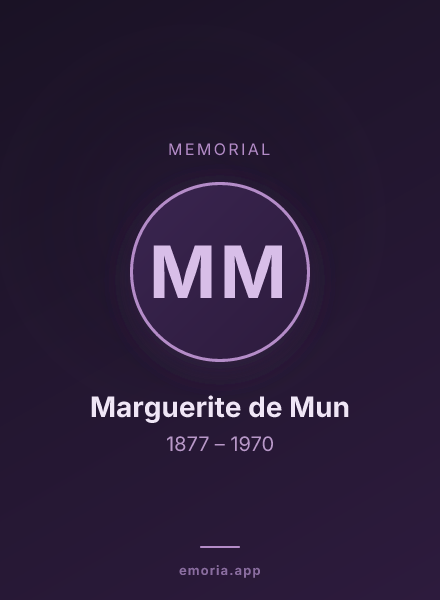 Memorial portrait of Marguerite de Mun
