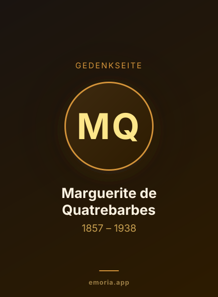 Gedenkportrait von Marguerite de Quatrebarbes