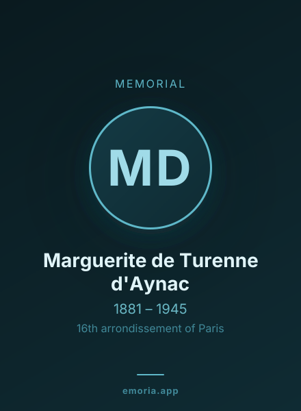 Memorial portrait of Marguerite de Turenne d'Aynac