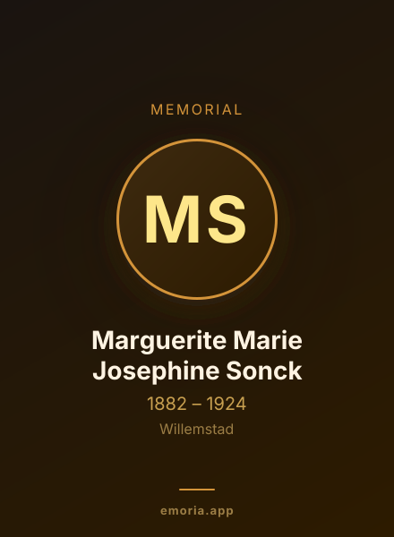 Memorial portrait of Marguerite Marie Josephine Sonck