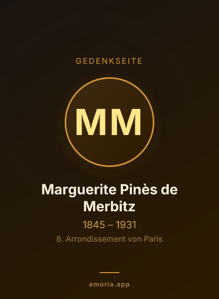 Gedenkportrait von Marguerite Pinès de Merbitz
