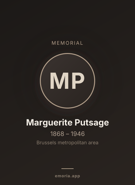 Memorial portrait of Marguerite Putsage
