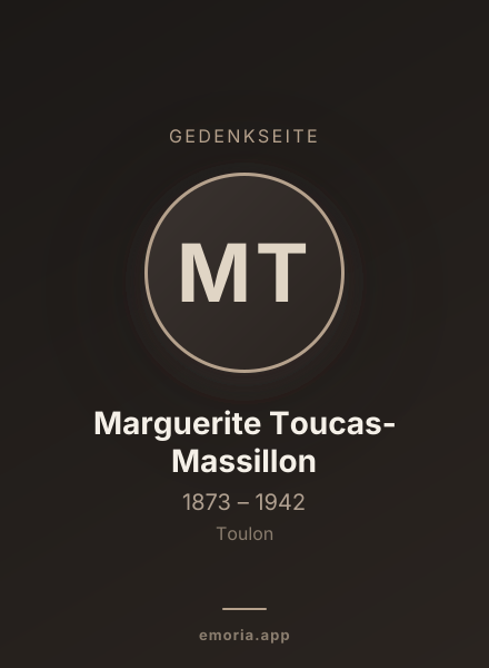 Gedenkportrait von Marguerite Toucas-Massillon