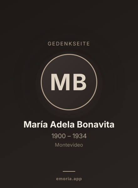 Gedenkportrait von María Adela Bonavita
