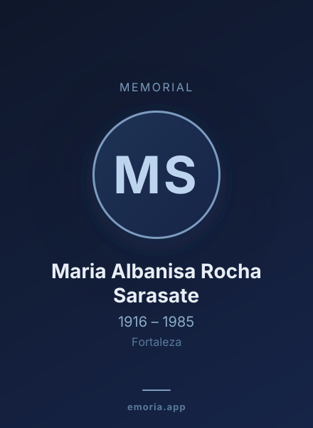 Memorial portrait of Maria Albanisa Rocha Sarasate