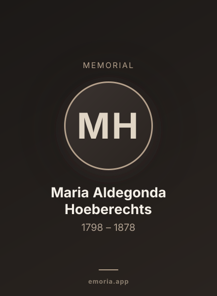 Memorial portrait of Maria Aldegonda Hoeberechts