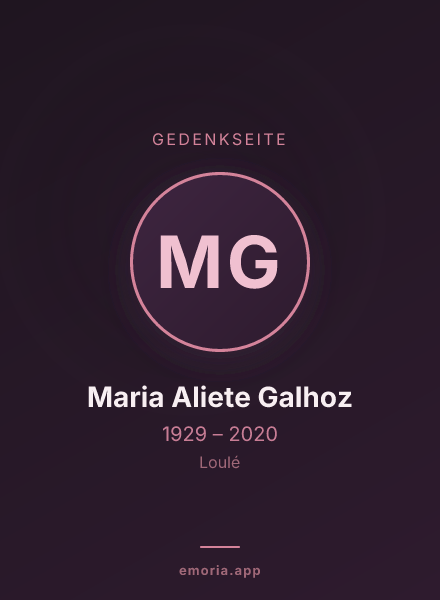 Gedenkportrait von Maria Aliete Galhoz
