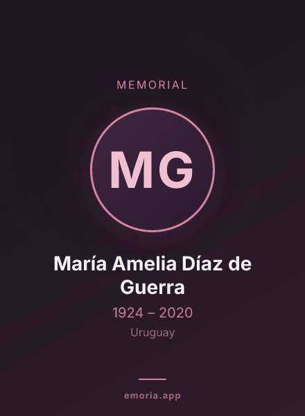 Memorial portrait of María Amelia Díaz de Guerra