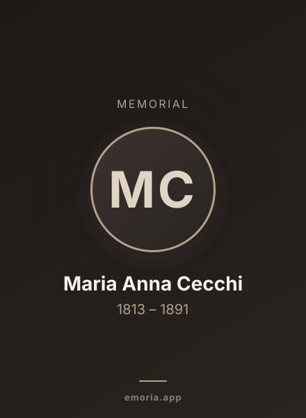 Memorial portrait of Maria Anna Cecchi