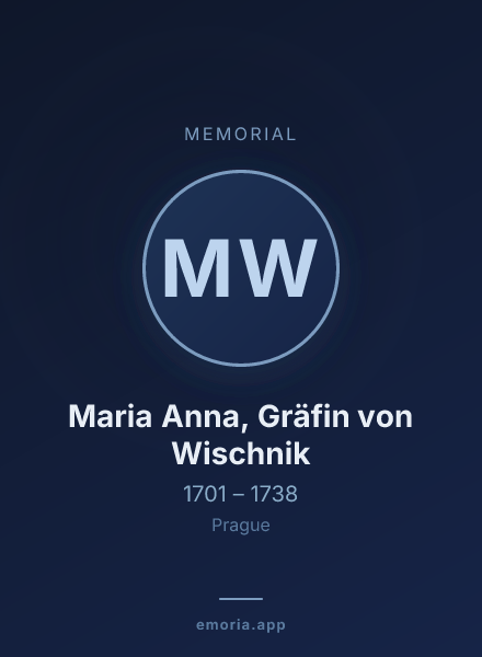 Memorial portrait of Maria Anna, Gräfin von Wischnik