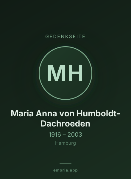 Gedenkportrait von Maria Anna von Humboldt-Dachroeden
