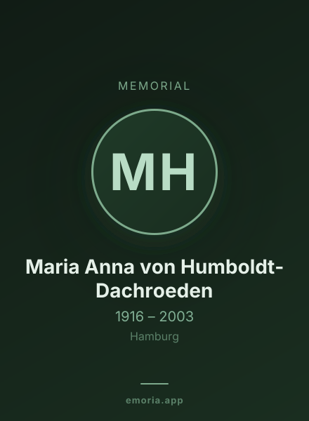 Memorial portrait of Maria Anna von Humboldt-Dachroeden