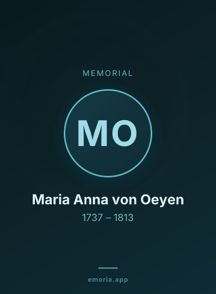 Memorial portrait of Maria Anna von Oeyen