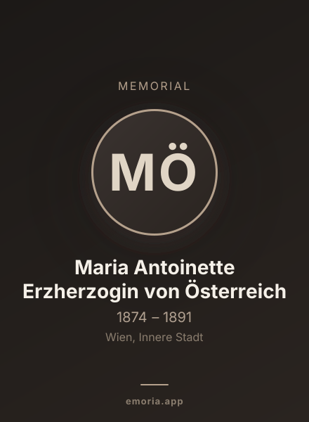 Memorial portrait of Maria Antoinette Erzherzogin von Österreich