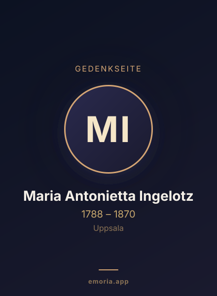Gedenkportrait von Maria Antonietta Ingelotz