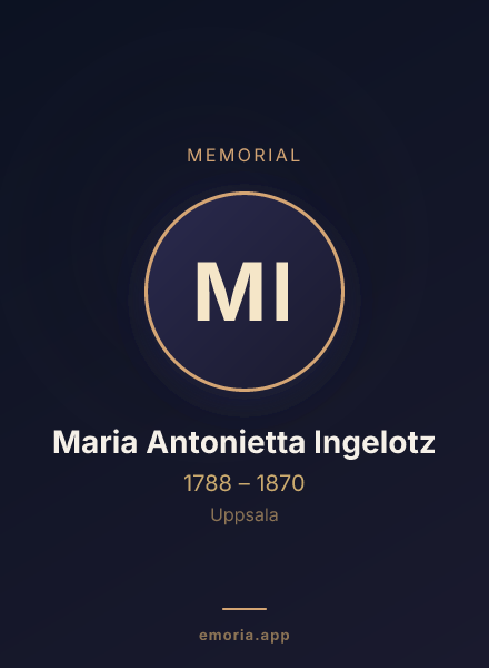 Memorial portrait of Maria Antonietta Ingelotz