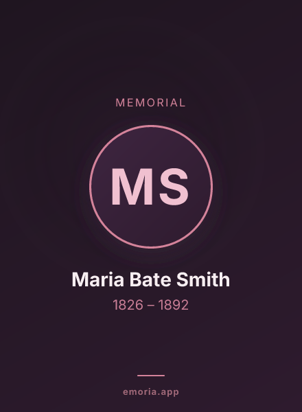 Memorial portrait of Maria Bate Smith