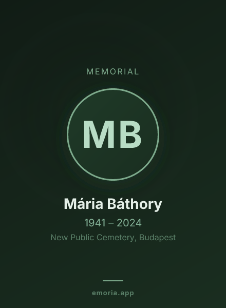 Memorial portrait of Mária Báthory