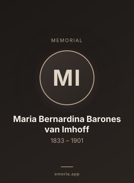 Memorial portrait of Maria Bernardina Barones van Imhoff