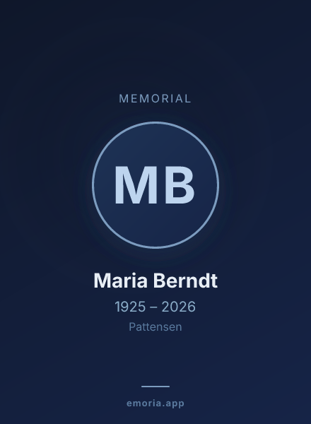Memorial portrait of Maria Berndt