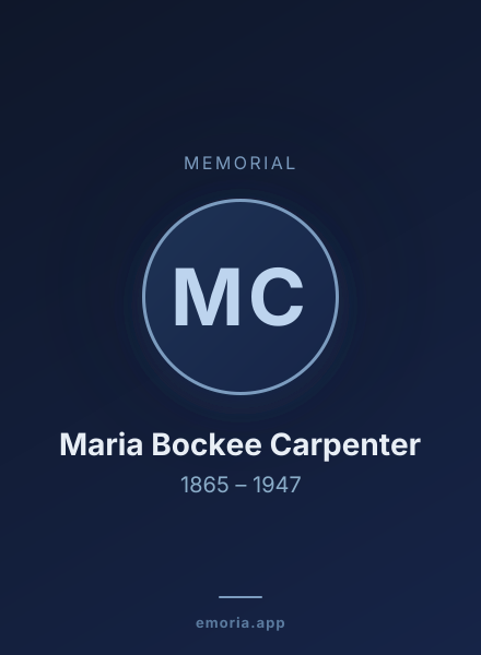 Memorial portrait of Maria Bockee Carpenter