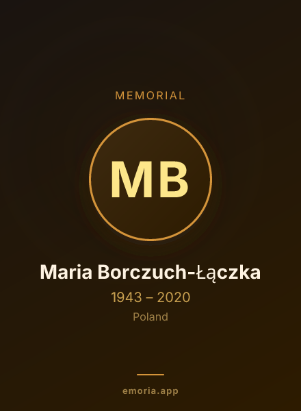 Memorial portrait of Maria Borczuch-Łączka
