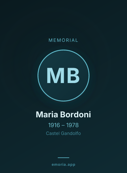 Memorial portrait of Maria Bordoni