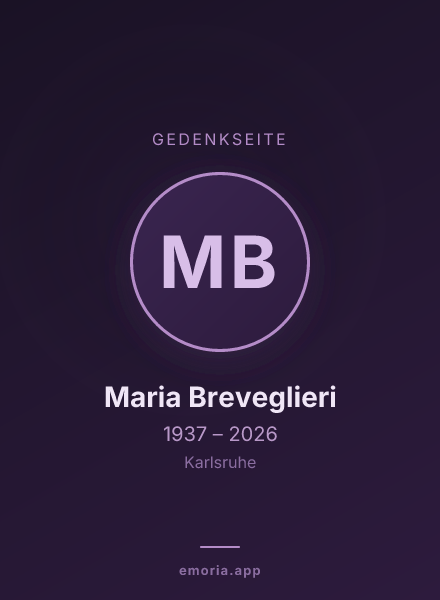 Gedenkportrait von Maria Breveglieri