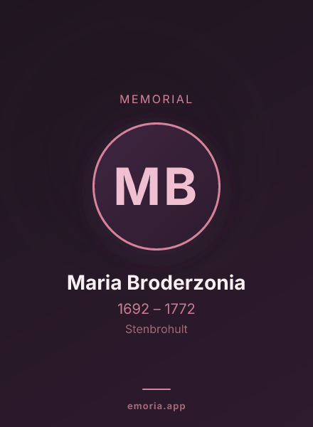 Memorial portrait of Maria Broderzonia