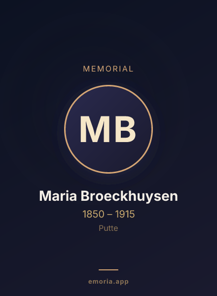 Memorial portrait of Maria Broeckhuysen