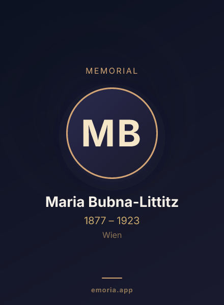 Memorial portrait of Maria Bubna-Littitz