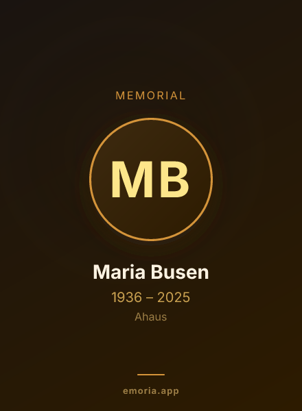 Memorial portrait of Maria Busen