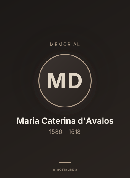 Memorial portrait of Maria Caterina d'Avalos
