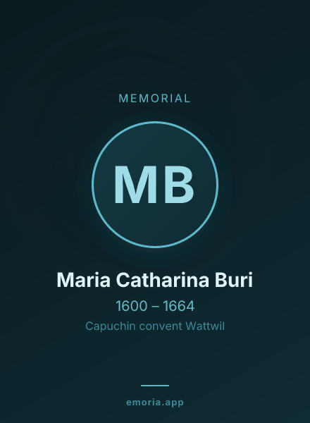 Memorial portrait of Maria Catharina Buri