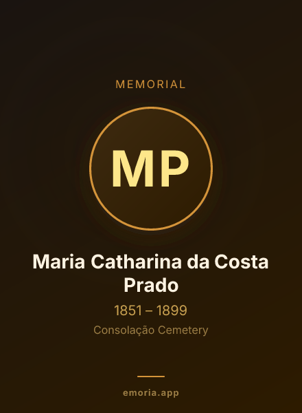 Memorial portrait of Maria Catharina da Costa Prado