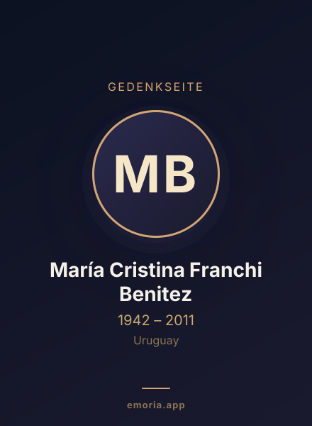 Gedenkportrait von María Cristina Franchi Benitez