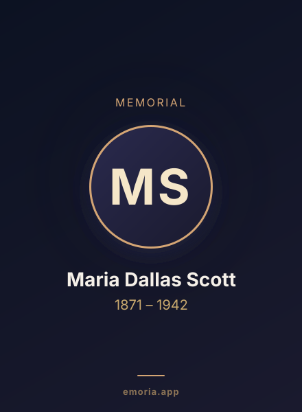 Memorial portrait of Maria Dallas Scott
