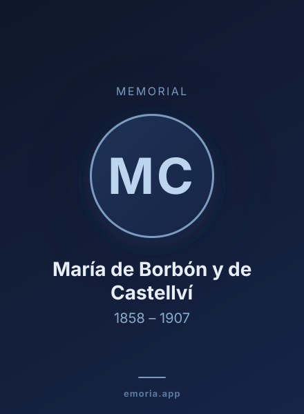 Memorial portrait of María de Borbón y de Castellví
