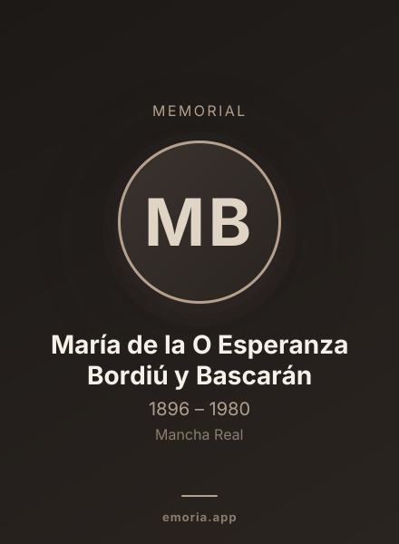 Memorial portrait of María de la O Esperanza Bordiú y Bascarán