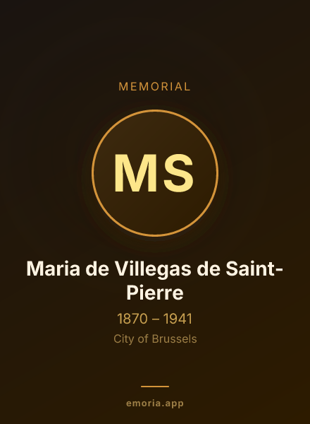 Memorial portrait of Maria de Villegas de Saint-Pierre