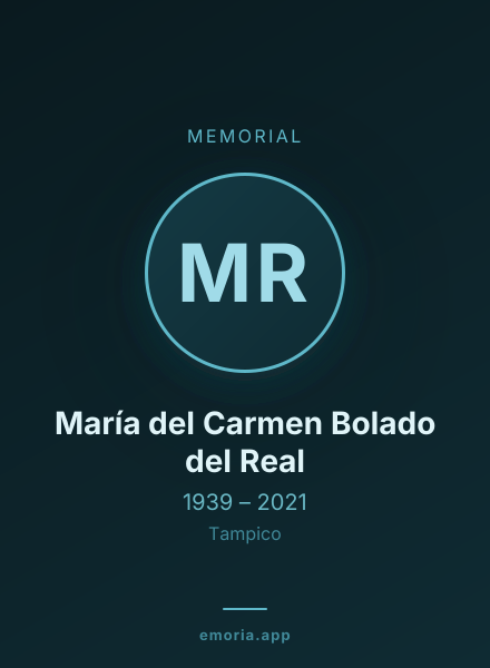 Memorial portrait of María del Carmen Bolado del Real