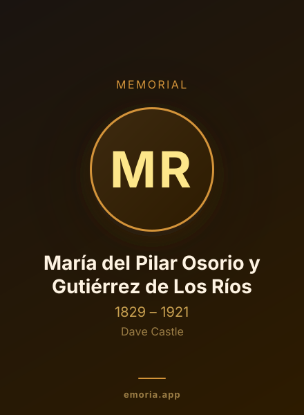 Memorial portrait of María del Pilar Osorio y Gutiérrez de Los Ríos