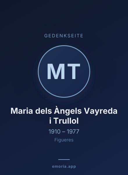 Gedenkportrait von Maria dels Àngels Vayreda i Trullol