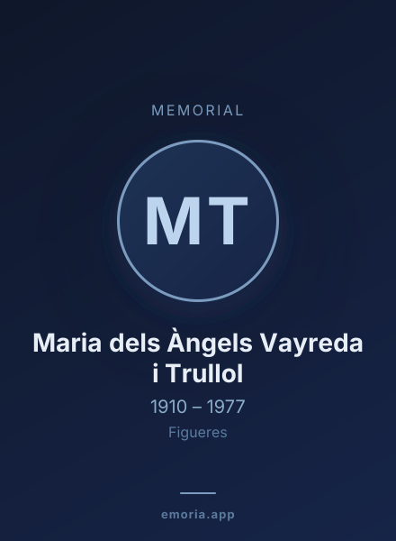 Memorial portrait of Maria dels Àngels Vayreda i Trullol