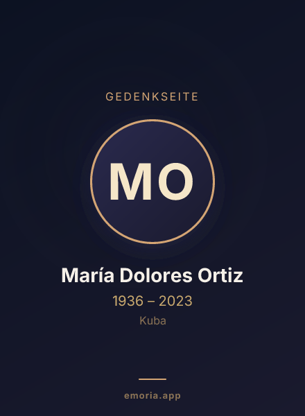Gedenkportrait von María Dolores Ortiz