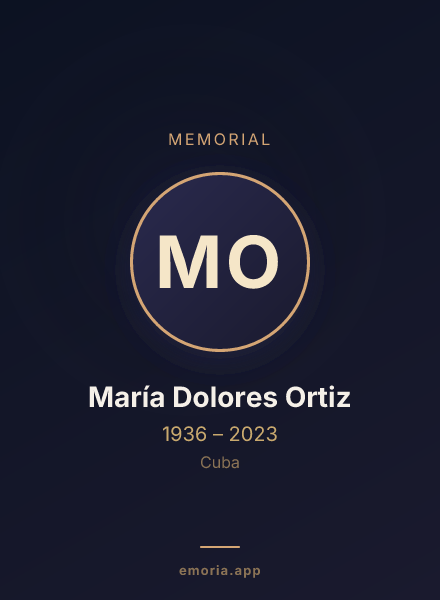 Memorial portrait of María Dolores Ortiz