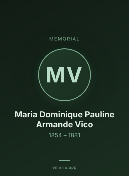 Memorial portrait of Maria Dominique Pauline Armande Vico